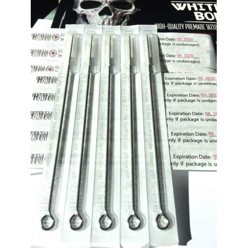 Иглы для тату. Примейд WHITE BONE ( БЕЛАЯ КОСТЬ ) RL 25 шт