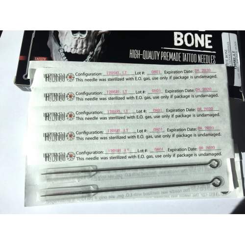 Иглы для тату. Примейд  WHITE BONE ( БЕЛАЯ КОСТЬ ) CM 25 шт